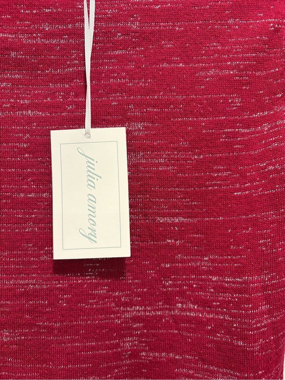 JULIA AMORY Bacall Red Long sleeve sweater S NWT - Picture 4 of 6